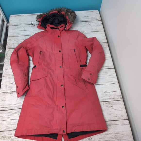 The North Face Tremaya Parka Red Down filled Women Size Medium - Picture 1 of 10